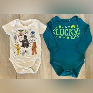 *Limited Edition* Little Sleepies Onesies - Star Wars & Lucky - Size 6-12 months